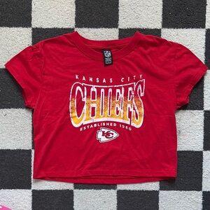 NFL Kansas City Chiefs Red Crop Top